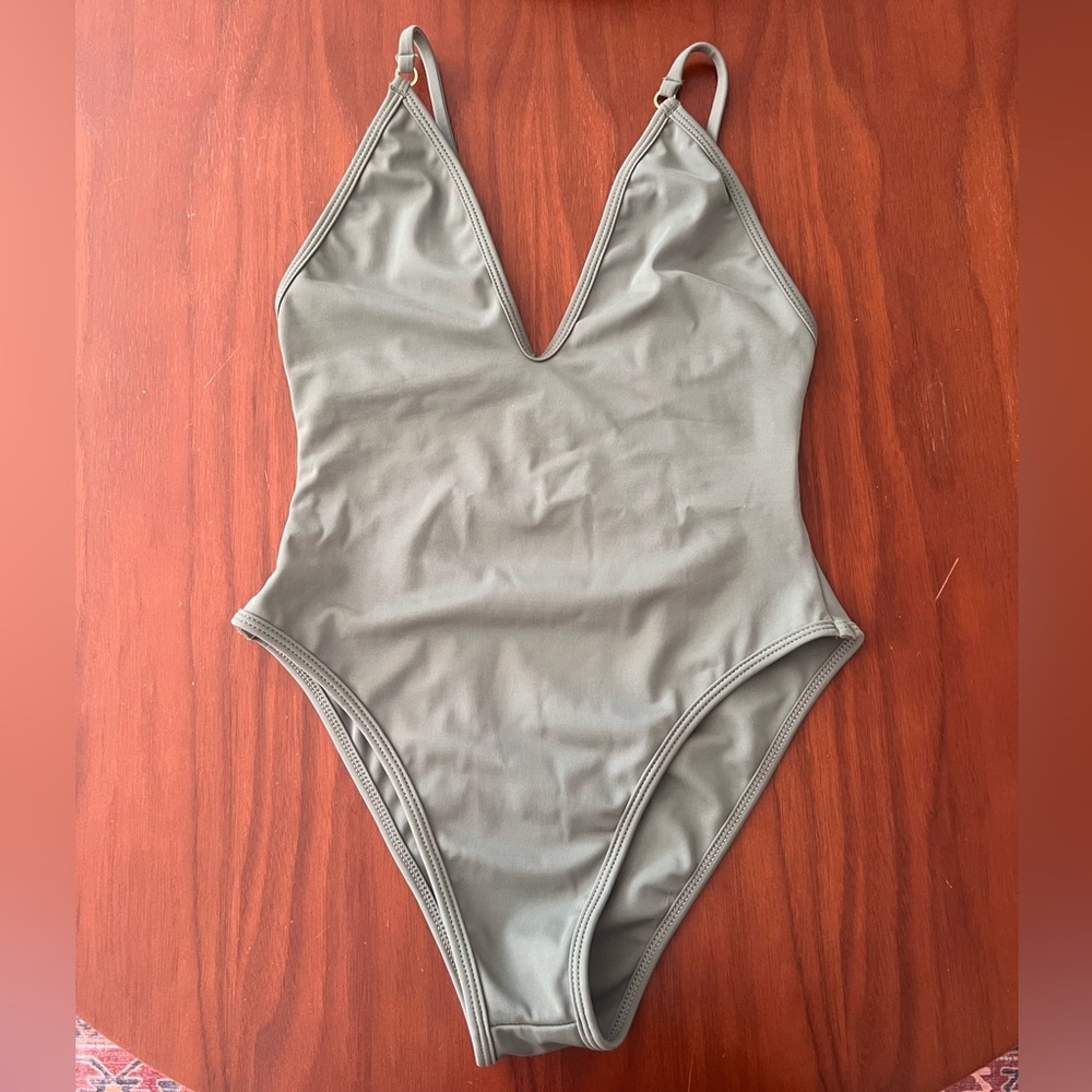 Olive Green Women's One Piece Swimsuit